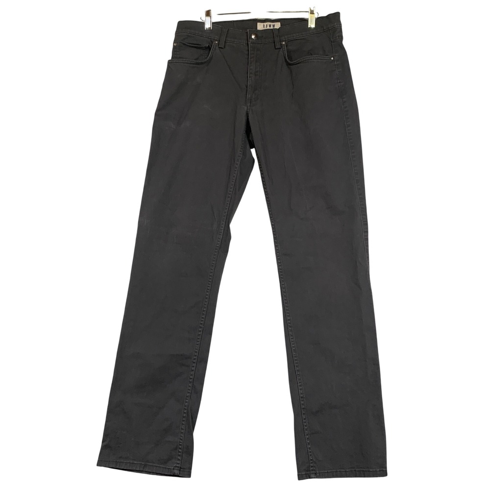 ROWM Mens 34x34 Gray‎ Cotton Blend Casual Pants Actual Size 33x31.5"